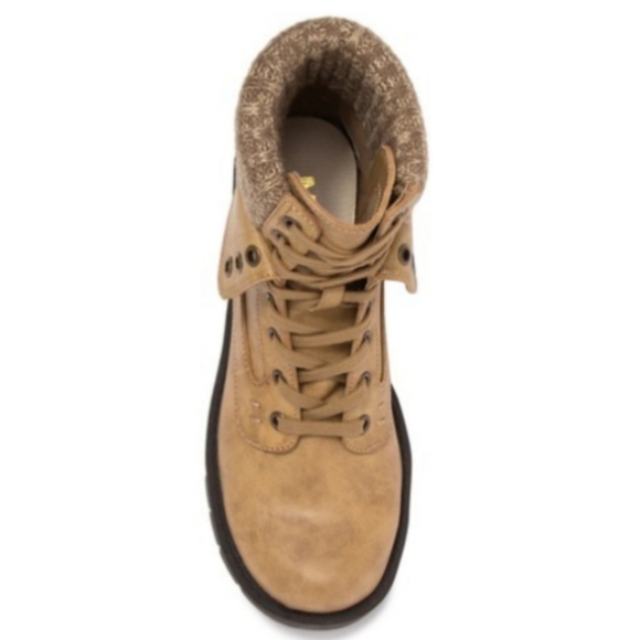 Mia Nicolas Combat Knit Cut Boots - Picture 4 of 5